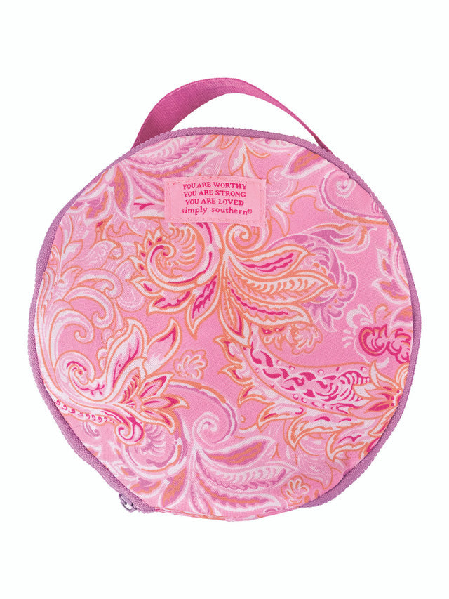 Simply Southern Pop Up Tote - Pink Paisley