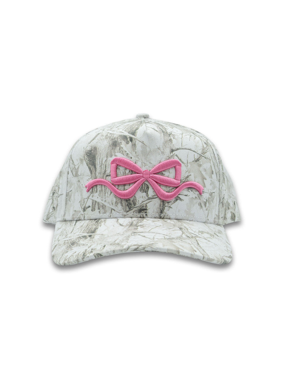 Bow Camo Hat - White