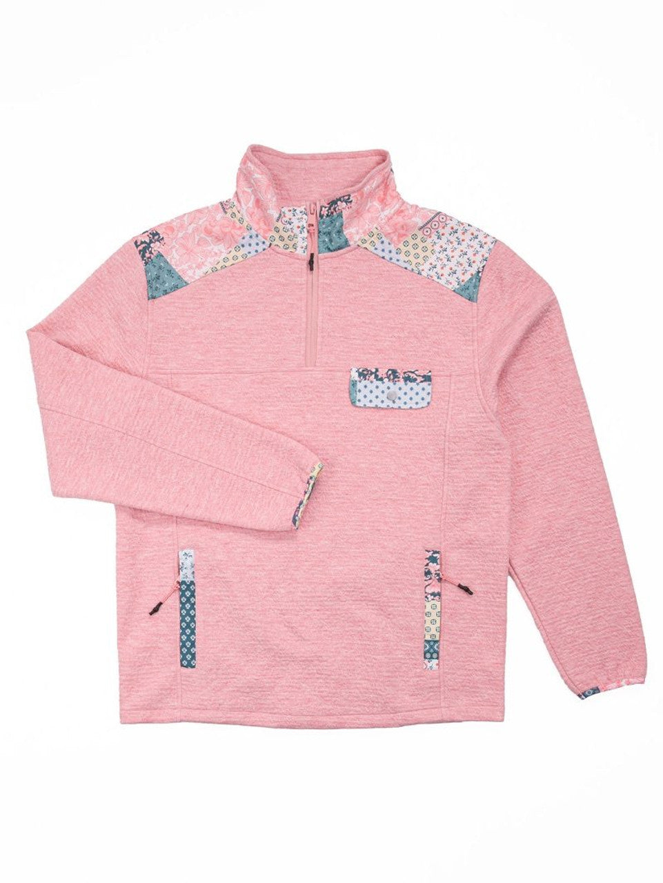 Aria Quarter Zip Pullover - Petal