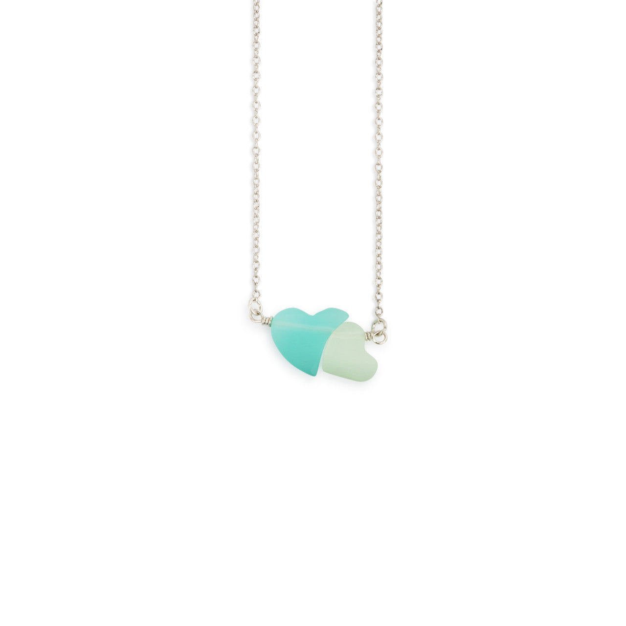 Sharon Nowlan Double Heart Necklace