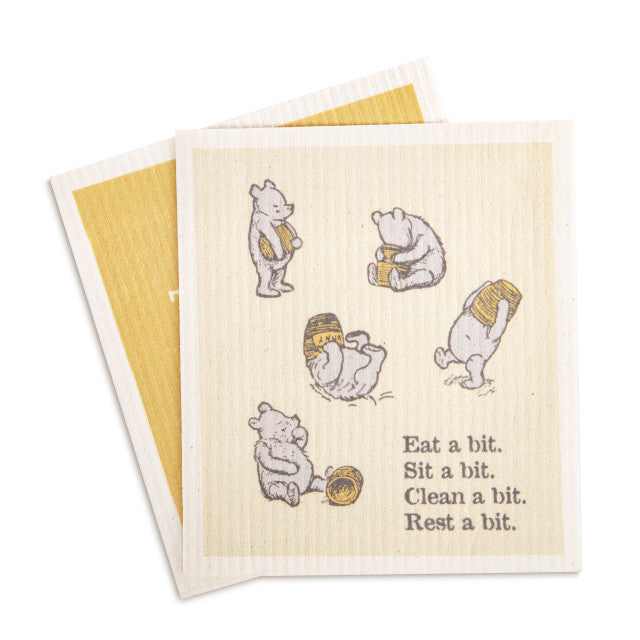 Winnie-the-Pooh Biodegradable Dish Cloths Set of 2