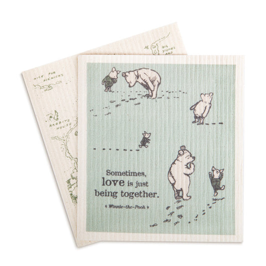 Winnie-the-Pooh Biodegradable Dish Cloths Set of 2