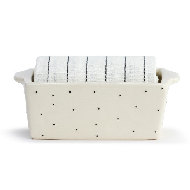 Mini Loaf Pan with Towel Set - Holiday Trees