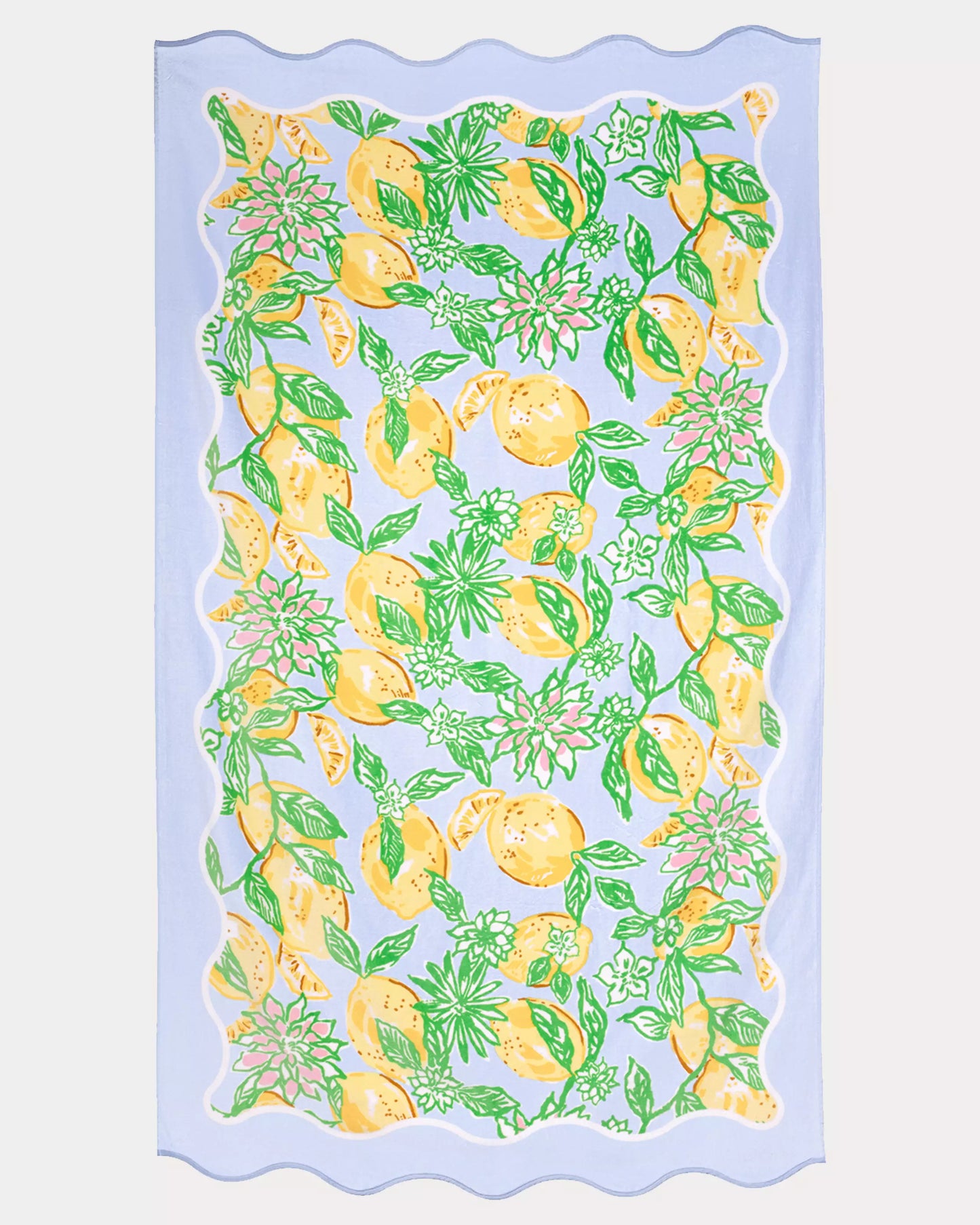 Make Lemonade Scalloped Beach Towel