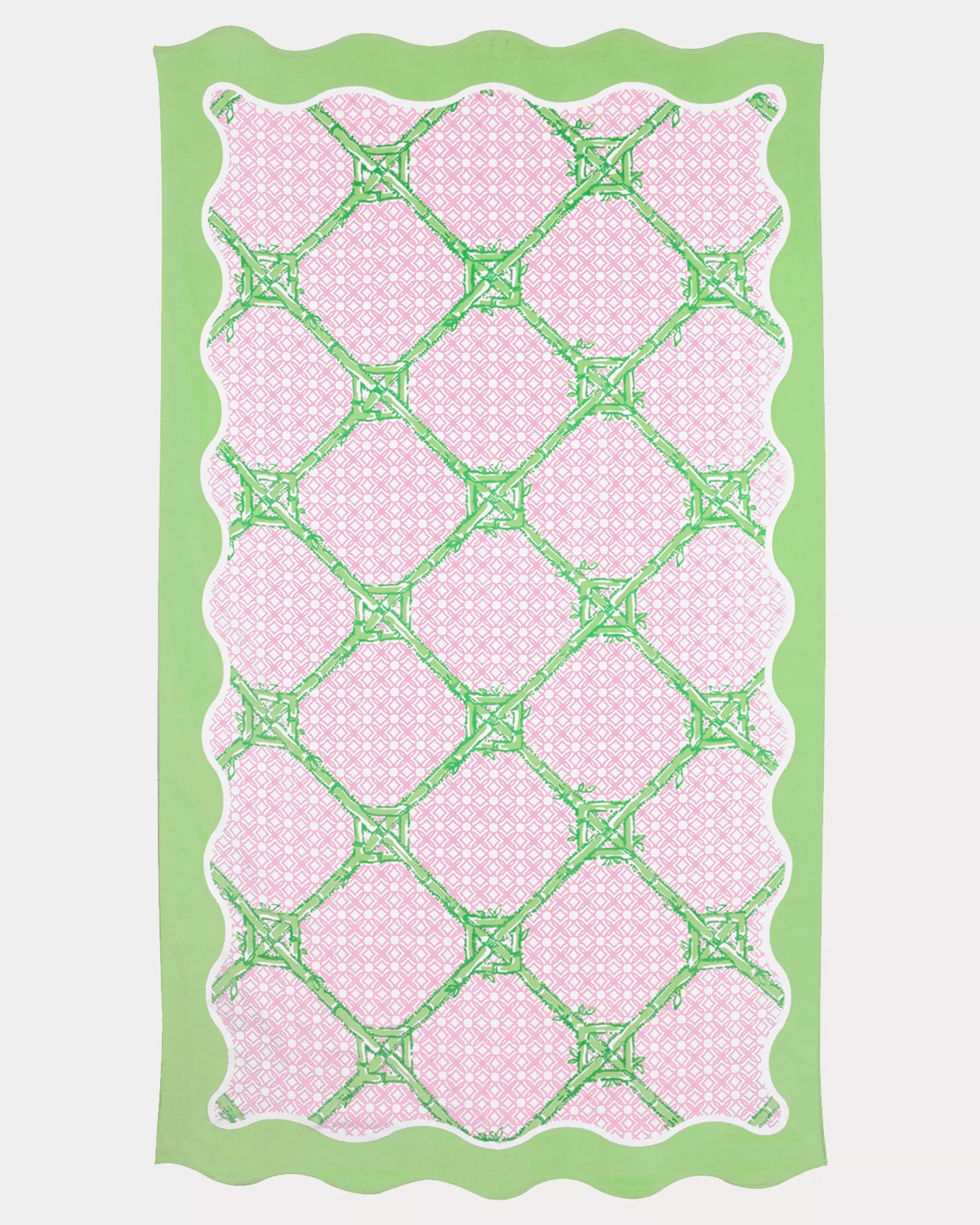 Butterfly Trellis Scalloped Beach Towel