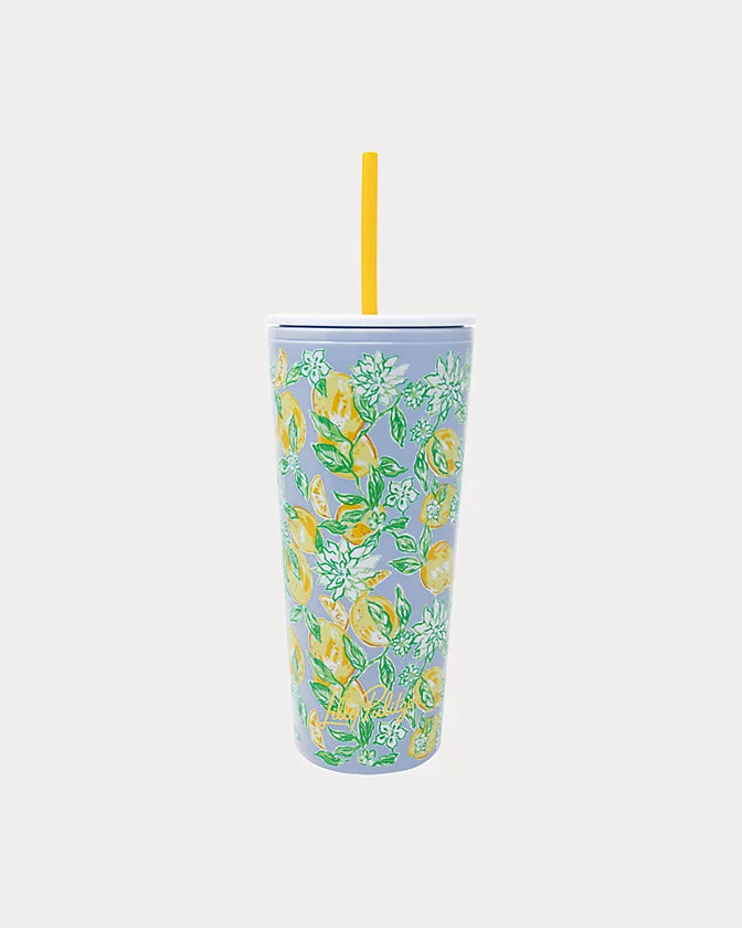 Tumbler with Straw - Make Lemonade (24oz)