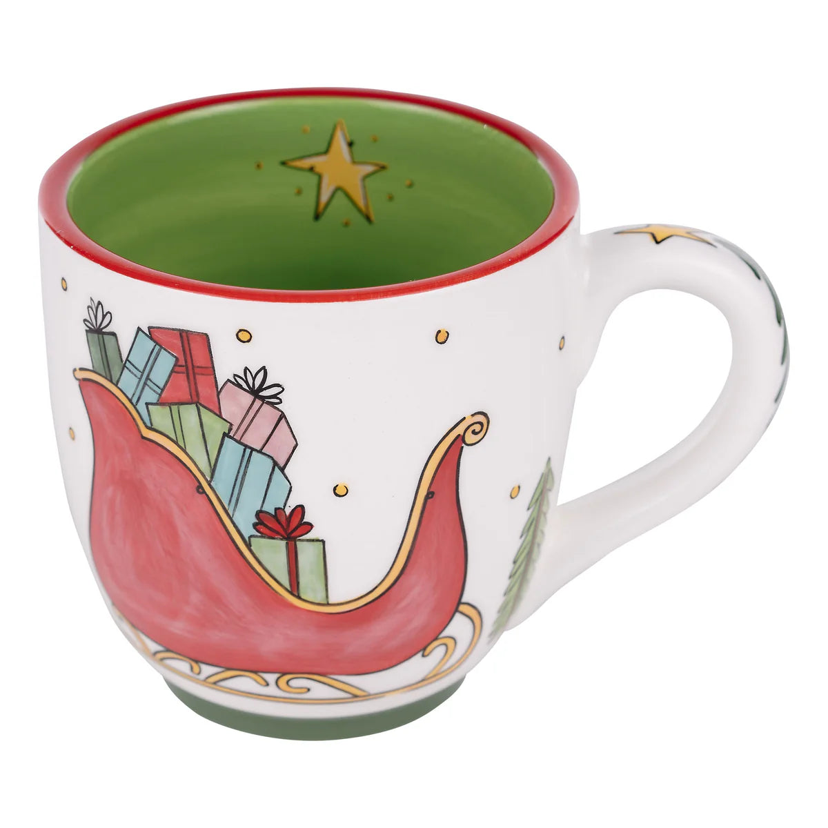 Santa Sleigh Scene Mug