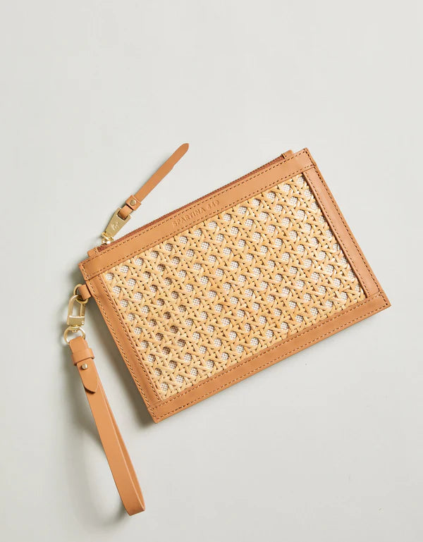 Cane Ginny Wristlet Pecan