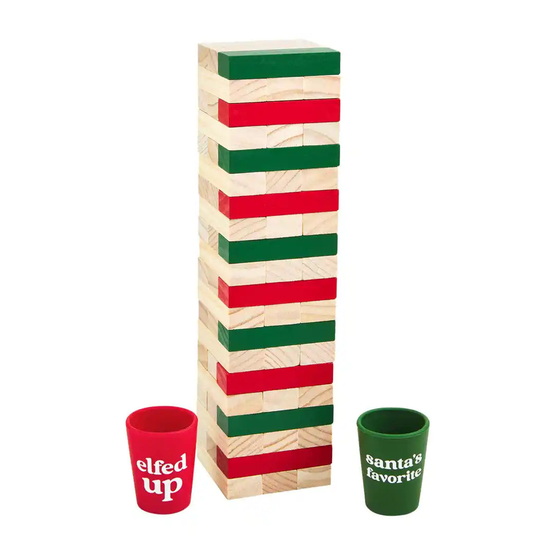 Wood Block Christmas Drinking Game