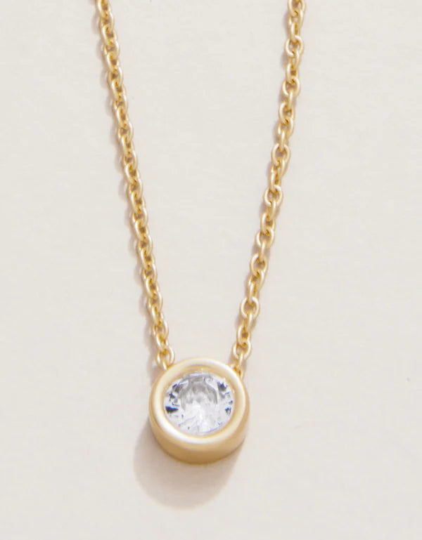 SLV Necklace 18" Ray of Hope/Gem