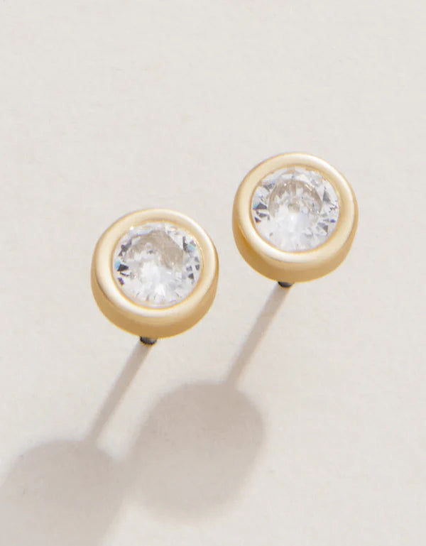 SLV Stud Earrings Ray of Hope/Gem