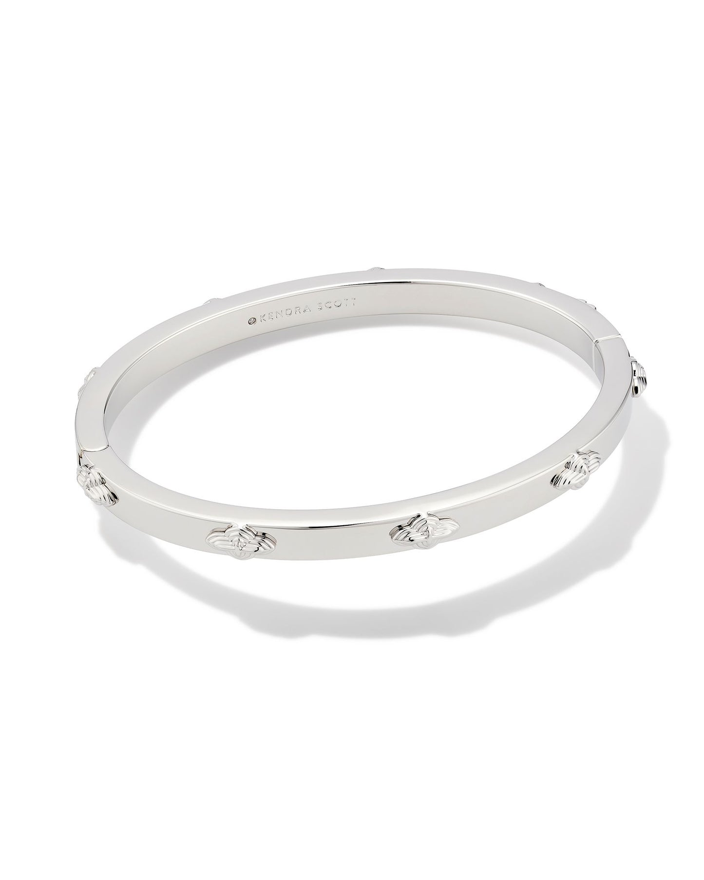 Abbie Silver Metal Bangle Bracelet