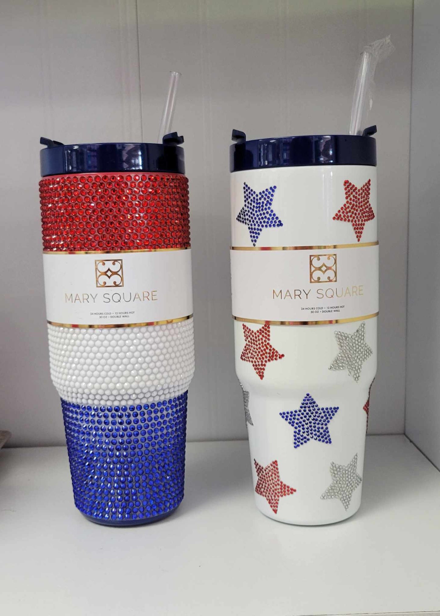 Mary Square Patriotic Tumblers (30oz)