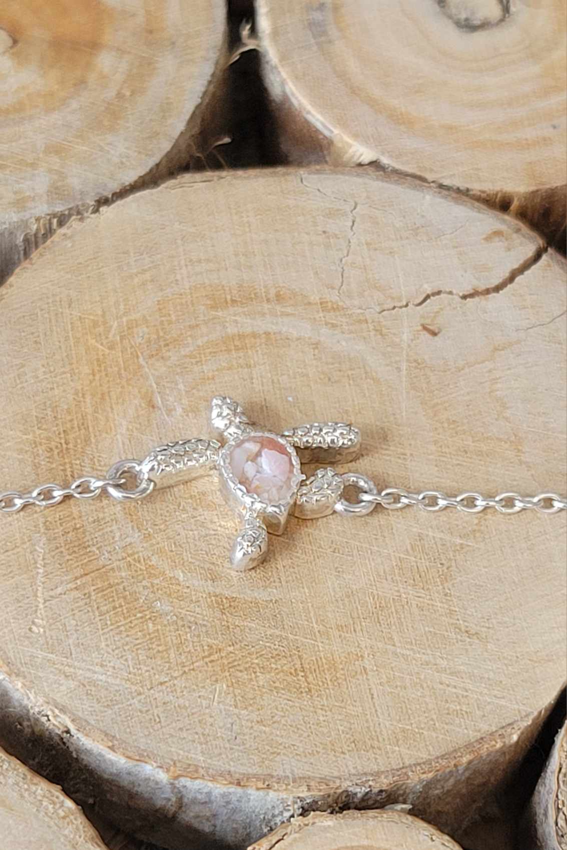 Delicate Dune Turtle Anklet