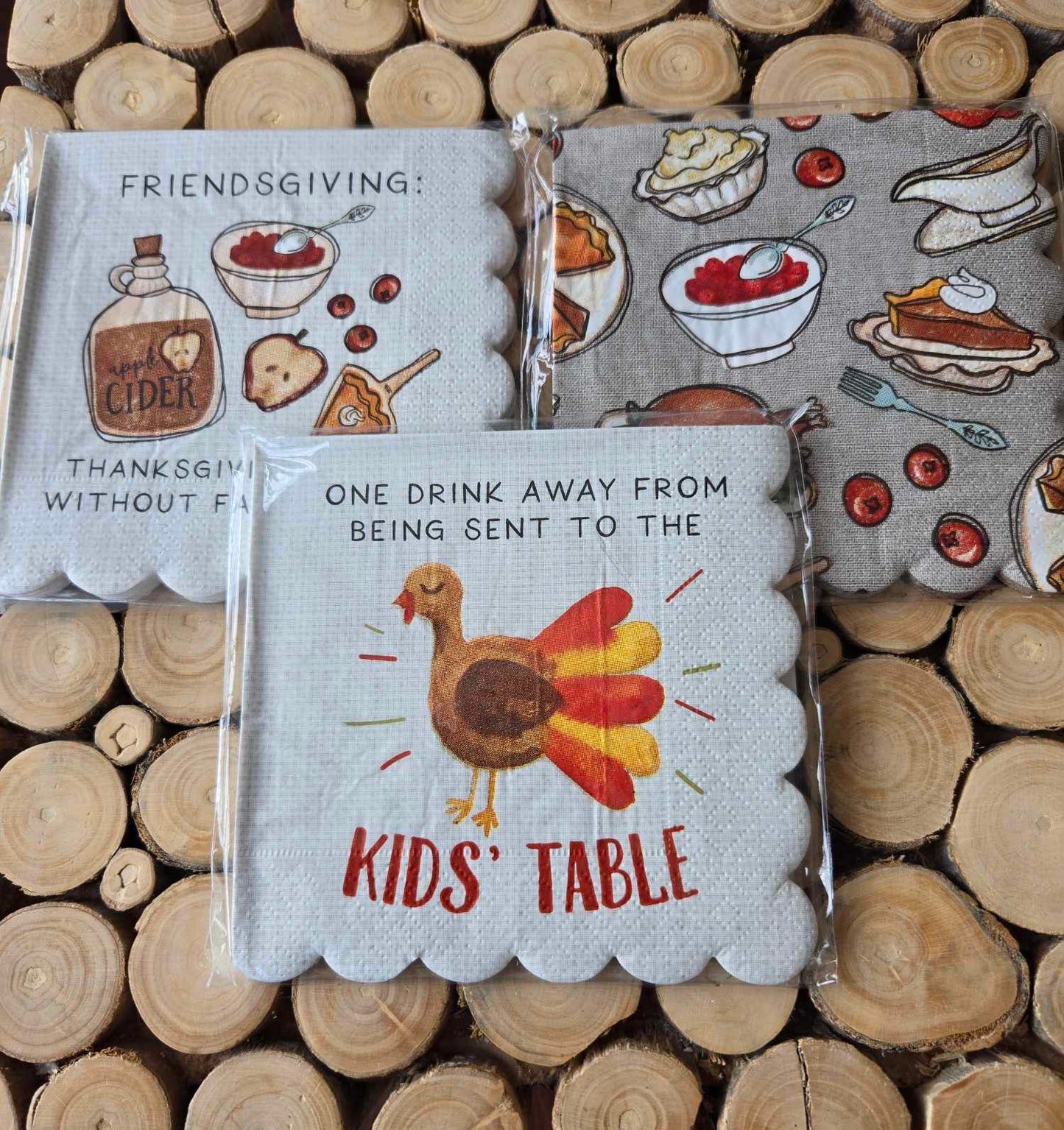 Thanksgiving Cocktail Napkin Sets