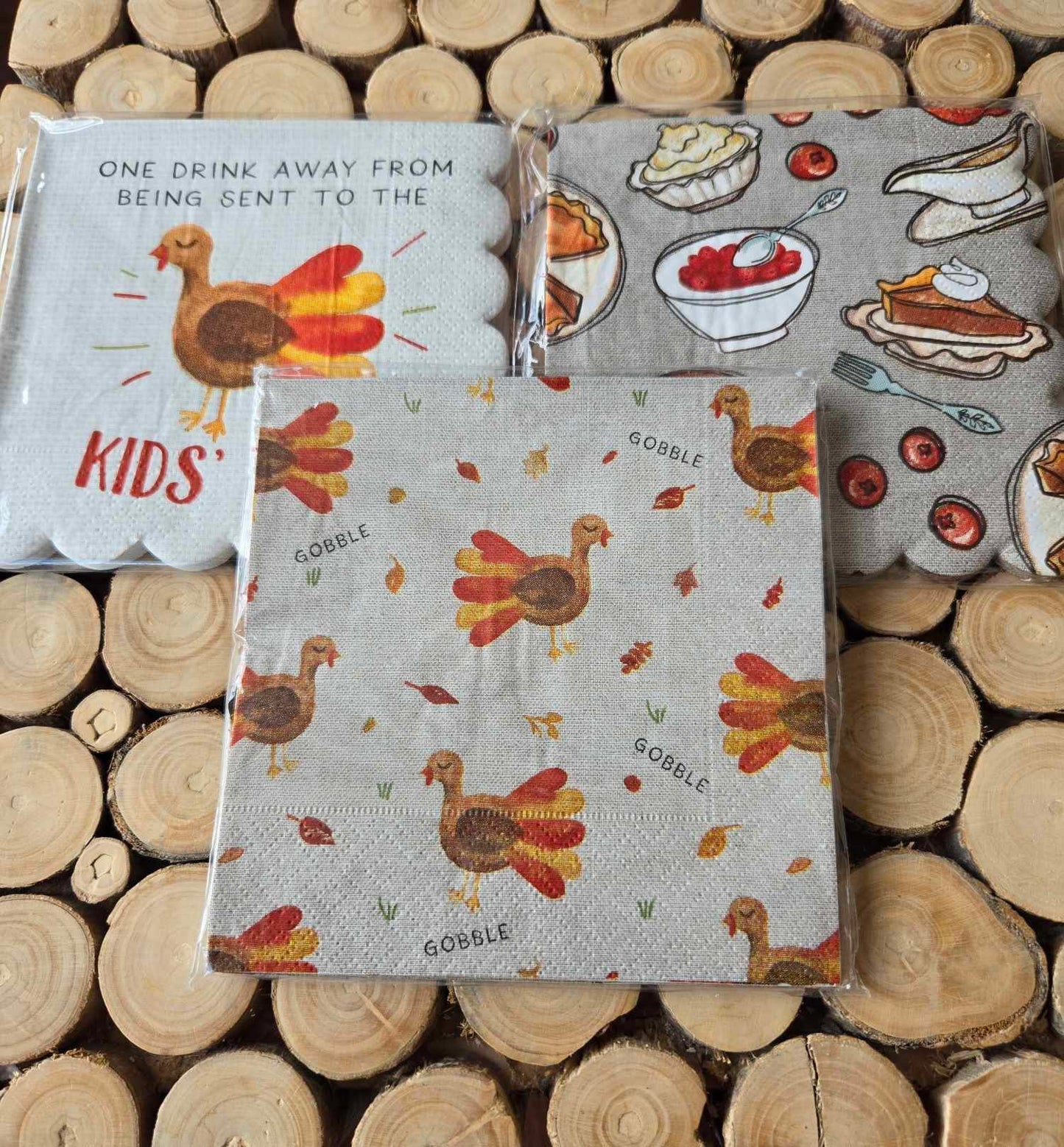 Thanksgiving Cocktail Napkin Sets