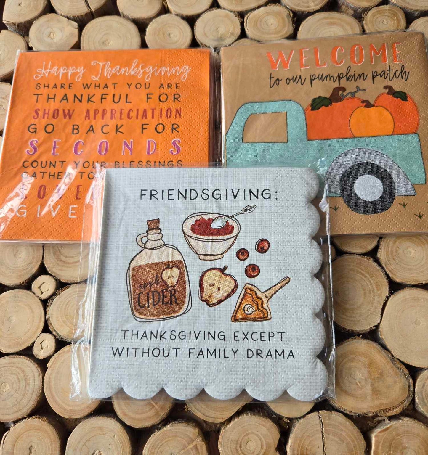 Thanksgiving Cocktail Napkin Sets