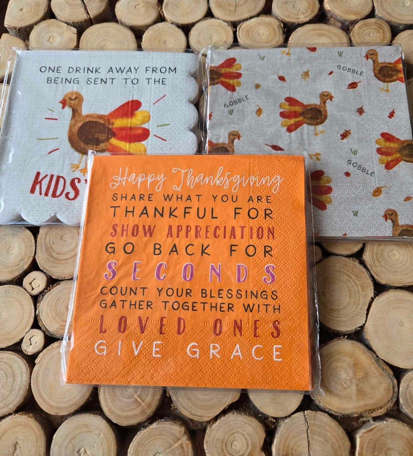 Thanksgiving Cocktail Napkin Sets