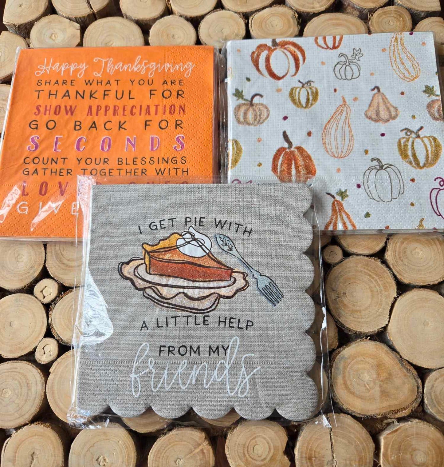 Thanksgiving Cocktail Napkin Sets