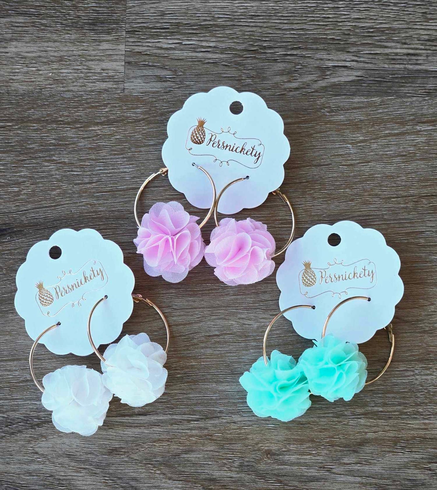 Loofah Hoop Earrings