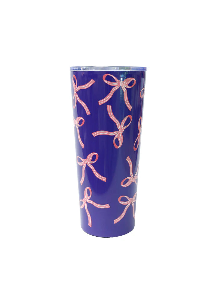 Stainless Large Tumbler - Bows (24oz)