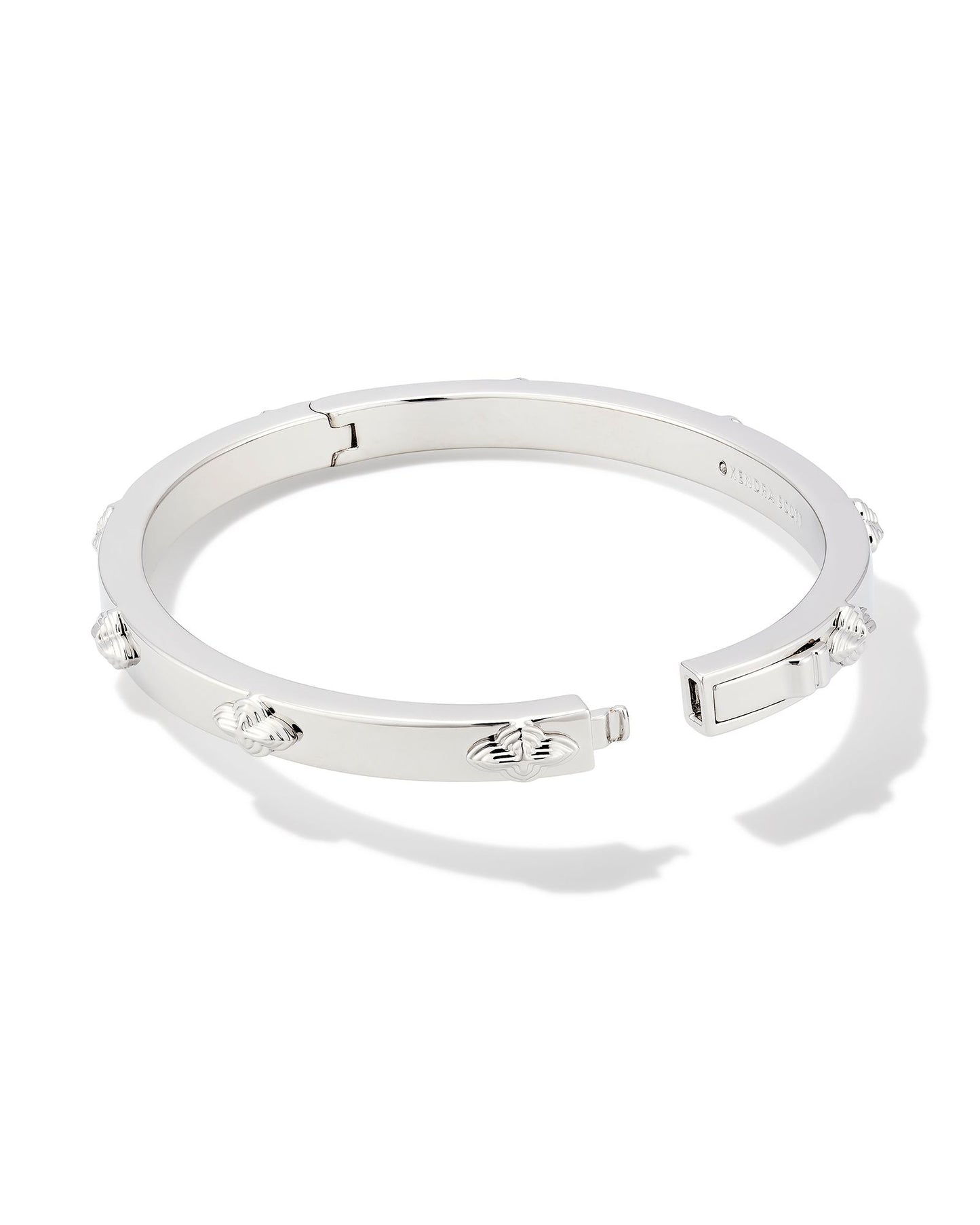Abbie Silver Metal Bangle Bracelet