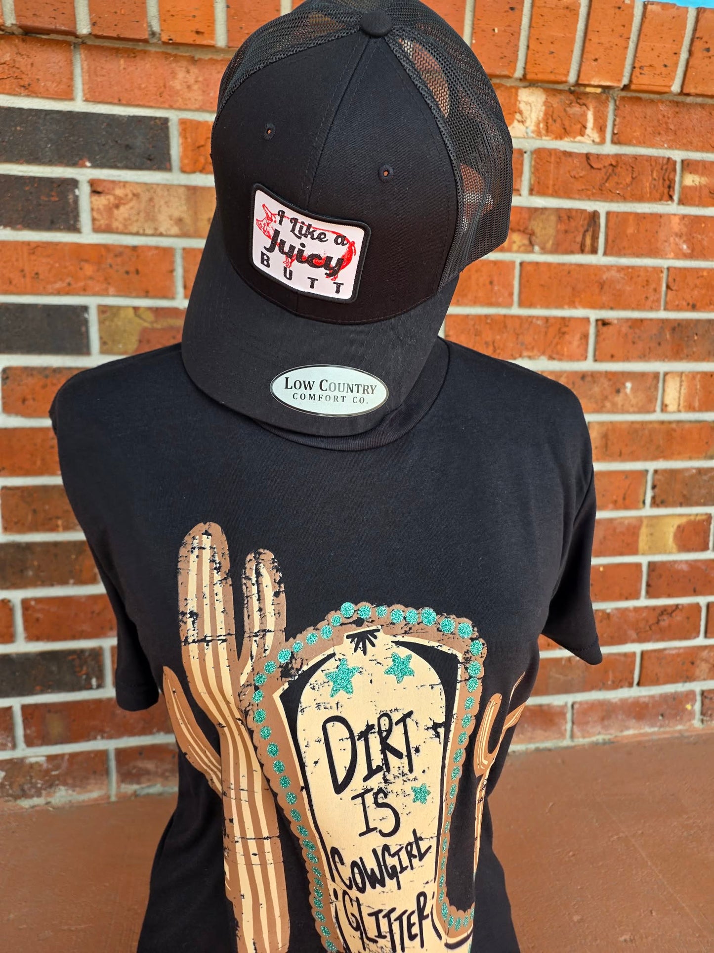 Juicy Butt Woven Patch Black Hat