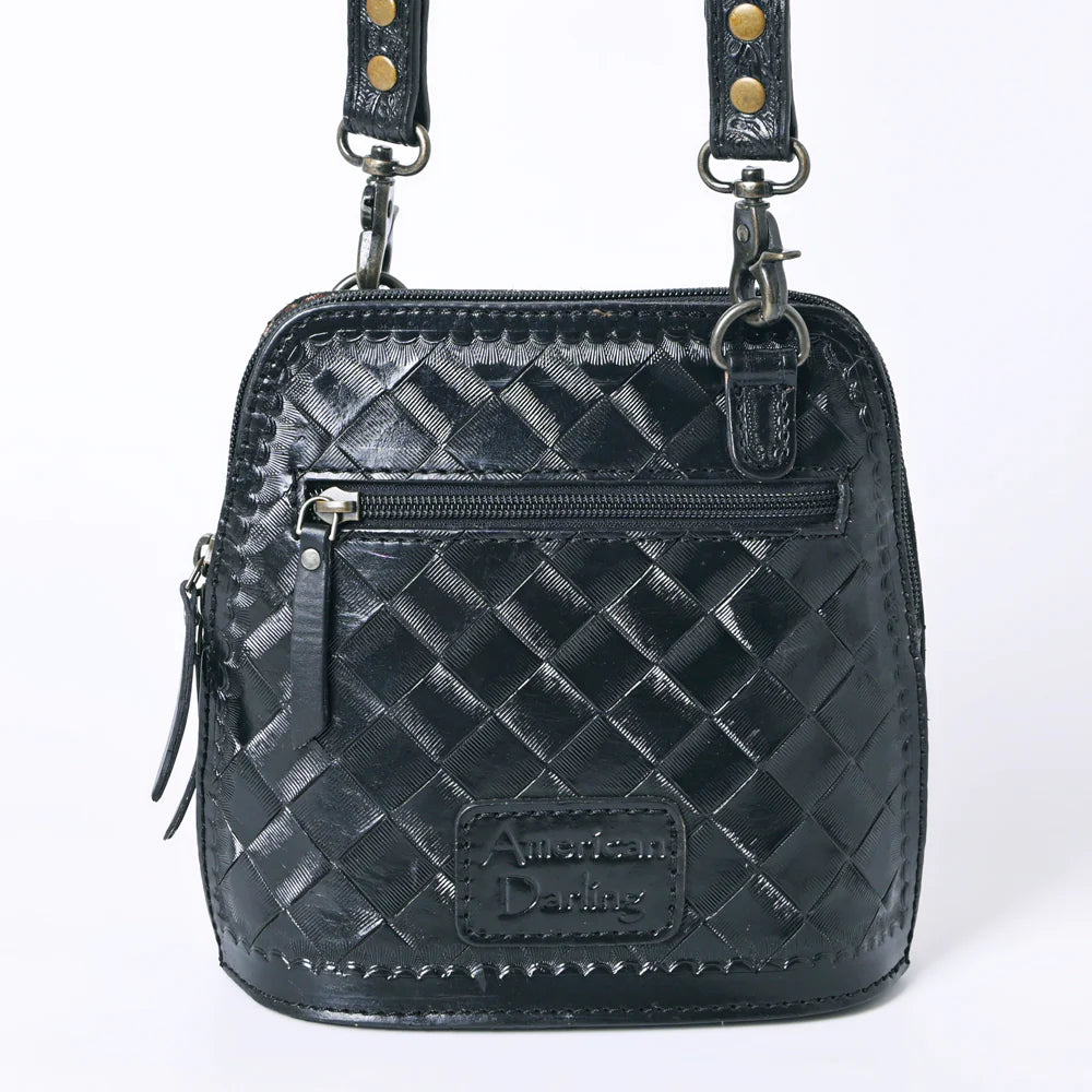 ADBG1136B - Black Tooled Crossbody