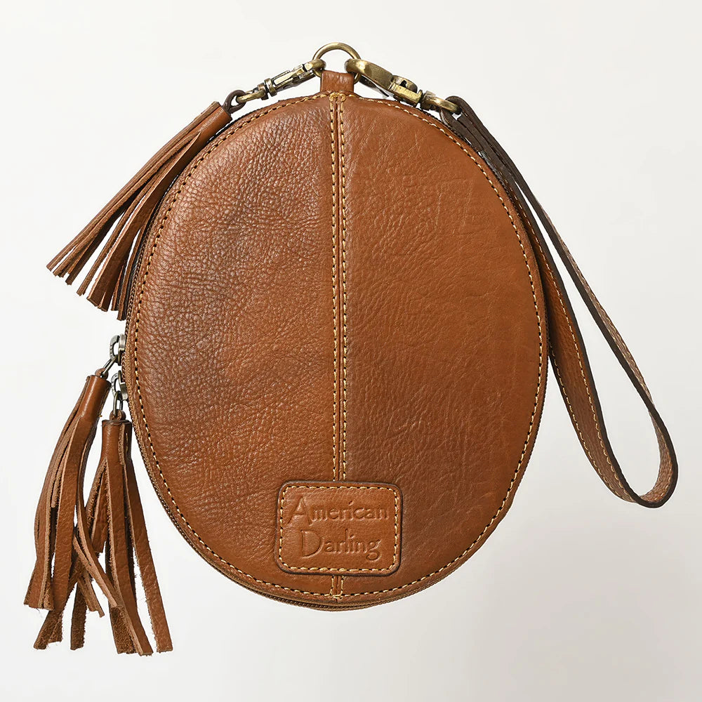 ADBGA516 - Tooled Round Wristlet