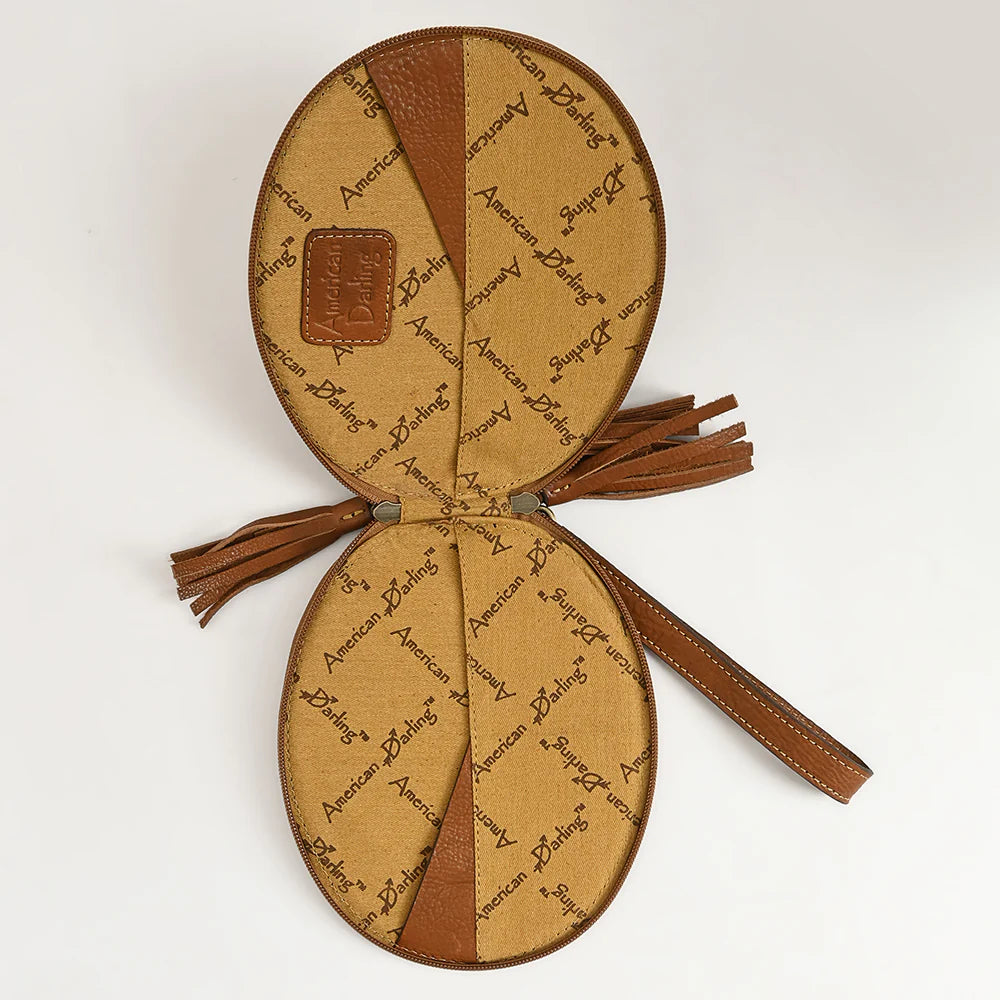 ADBGA516 - Tooled Round Wristlet