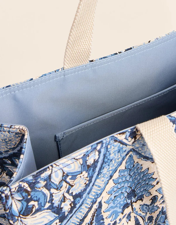 Market Tote Japonica Cartouche Blue