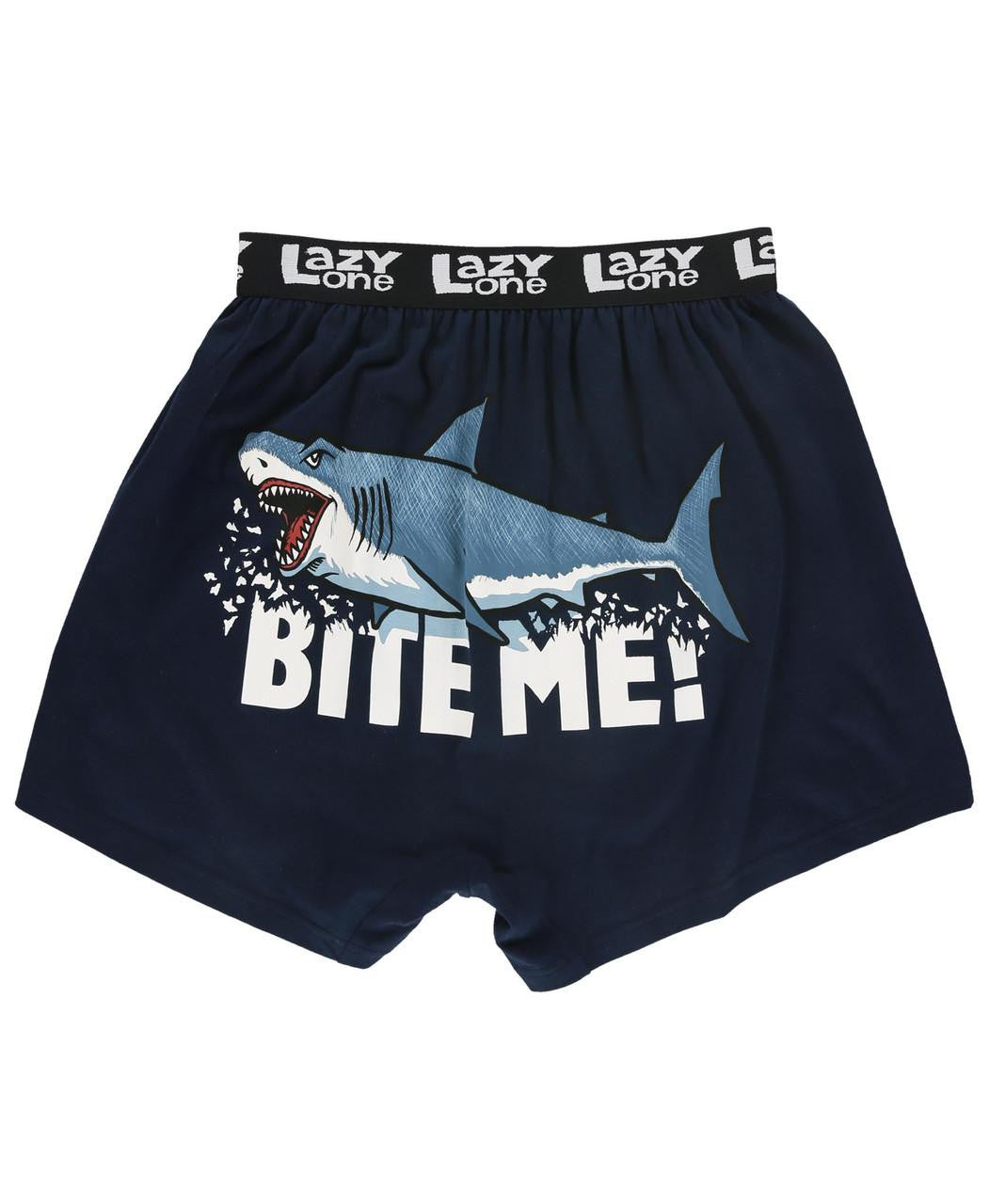 Bite Me Men's Shark Funny Boxer