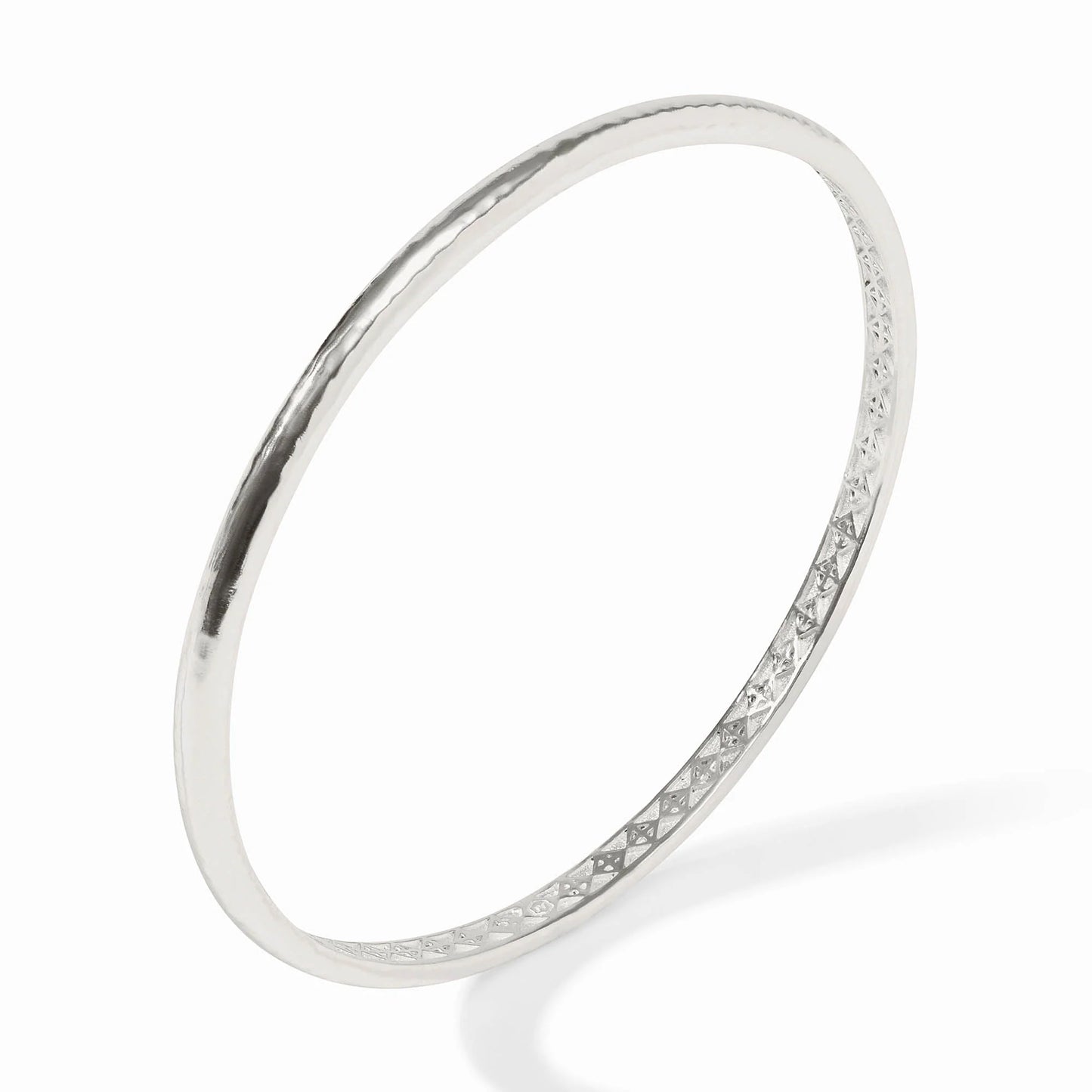 Havana Demi Bangle - Silver