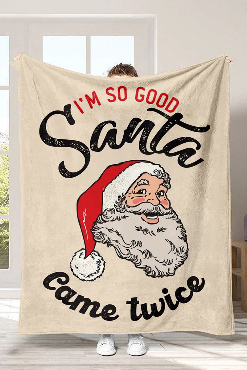 Naughty Santa Blanket