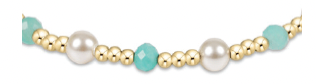 Pearl Sincerity Pattern 4mm Bead Bracelet - Amazonite