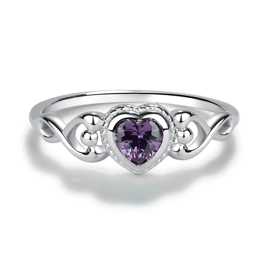 Children's Sterling Silver Birthstone Rings