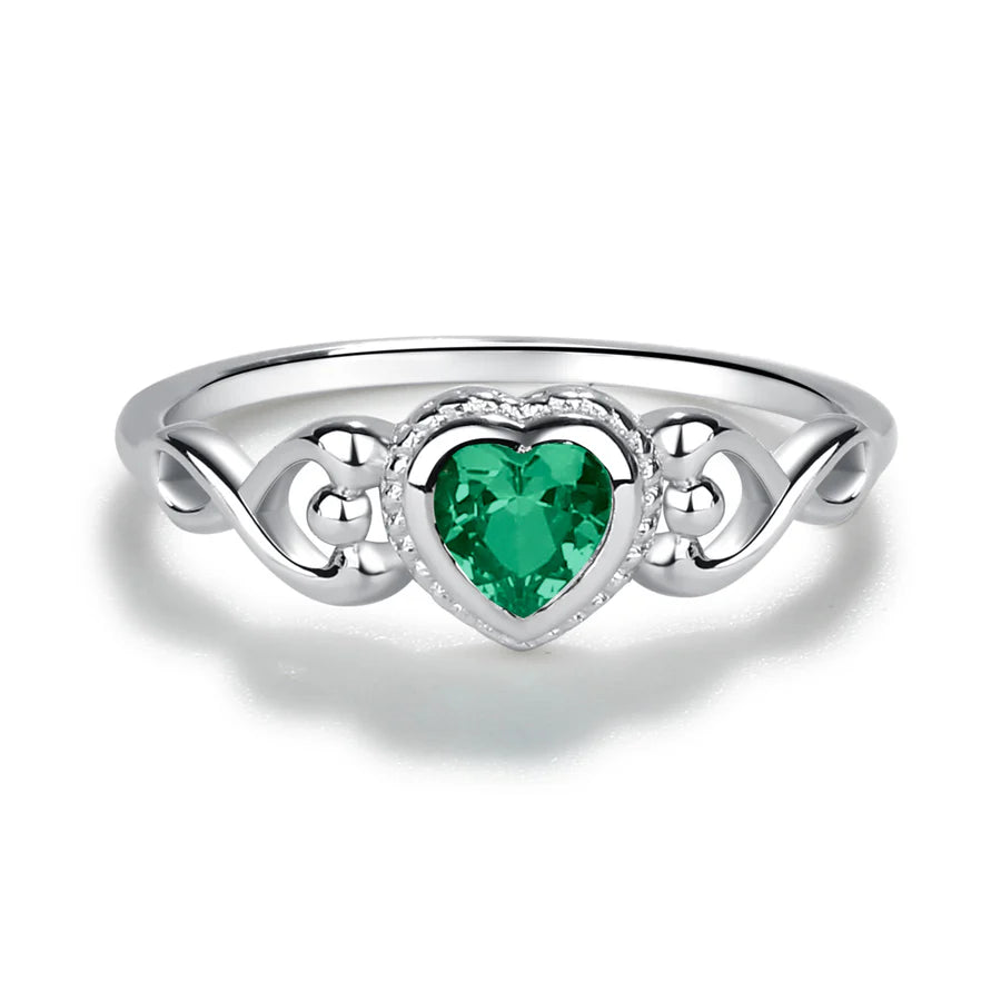 Children's Sterling Silver Birthstone Rings