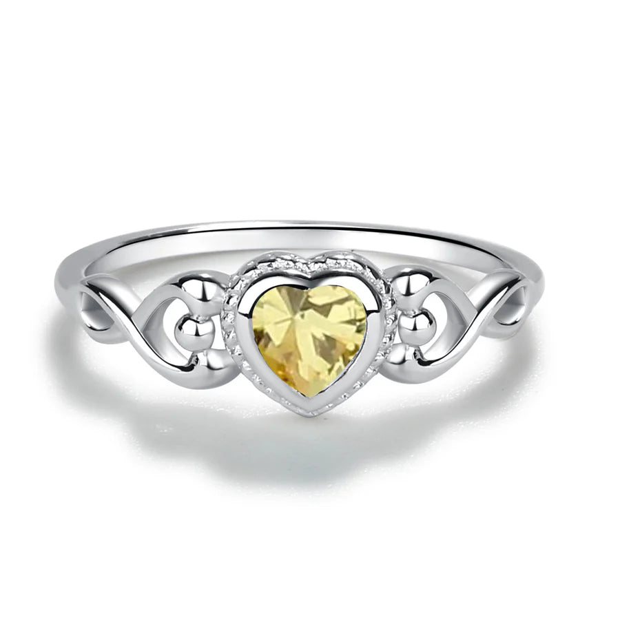 Children's Sterling Silver Birthstone Rings