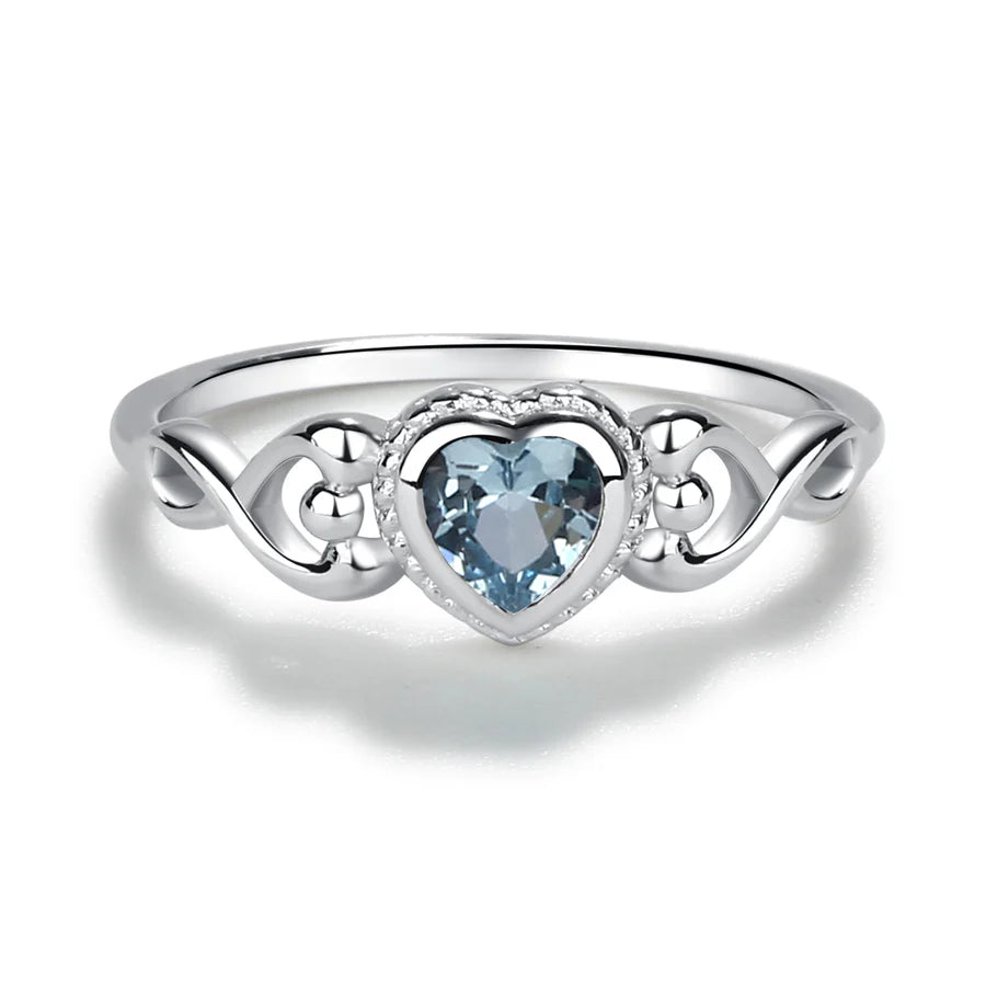 Children's Sterling Silver Birthstone Rings