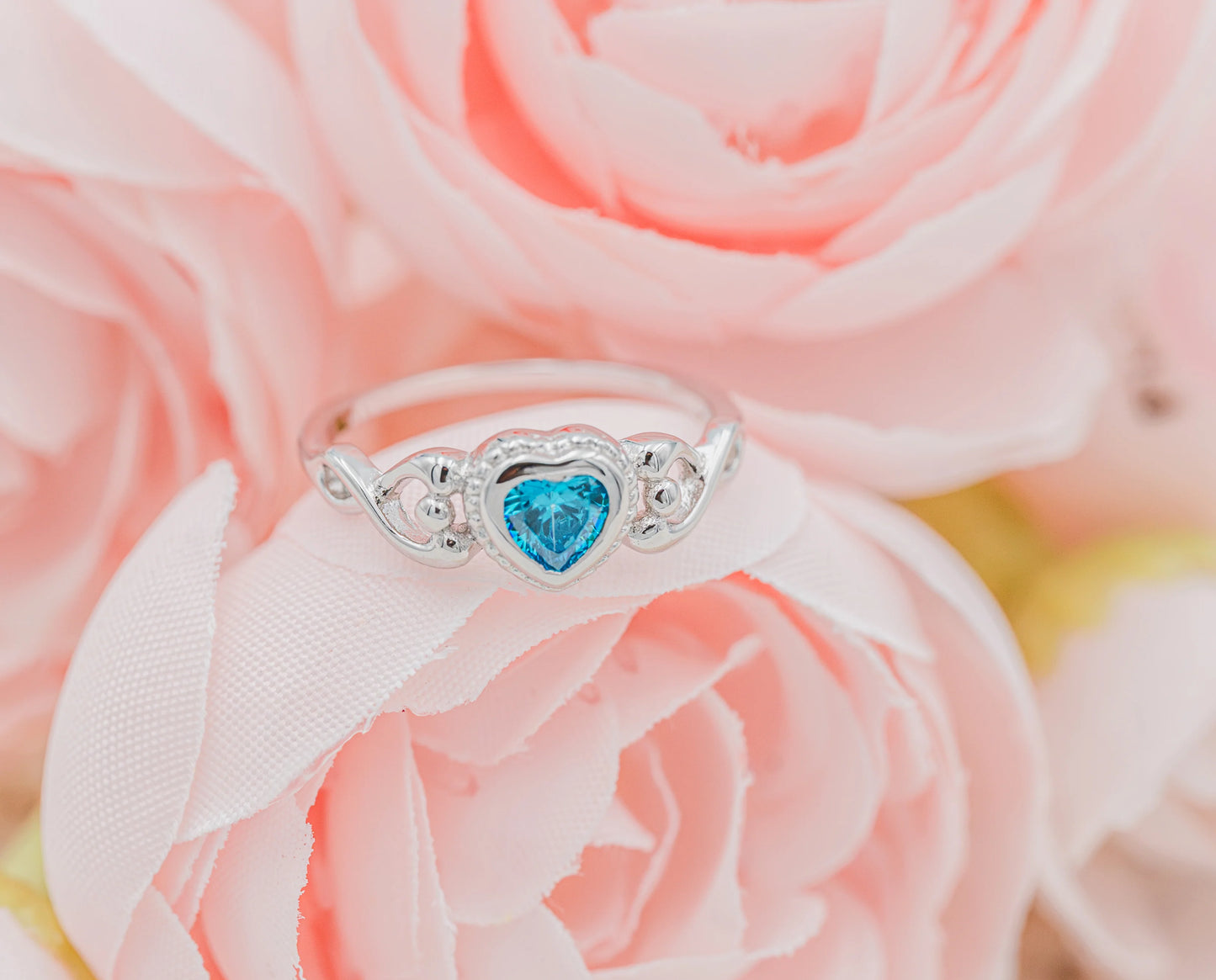 Children's Sterling Silver Birthstone Rings