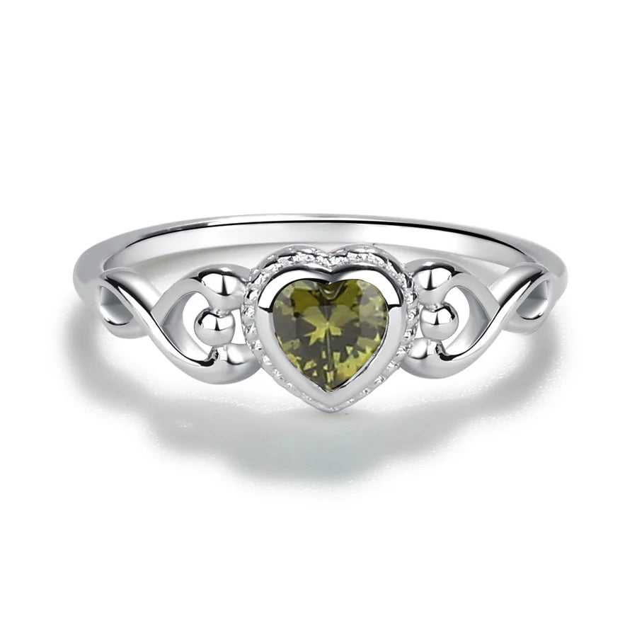 Children's Sterling Silver Birthstone Rings