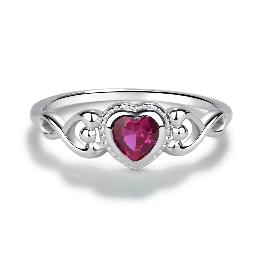 Children's Sterling Silver Birthstone Rings