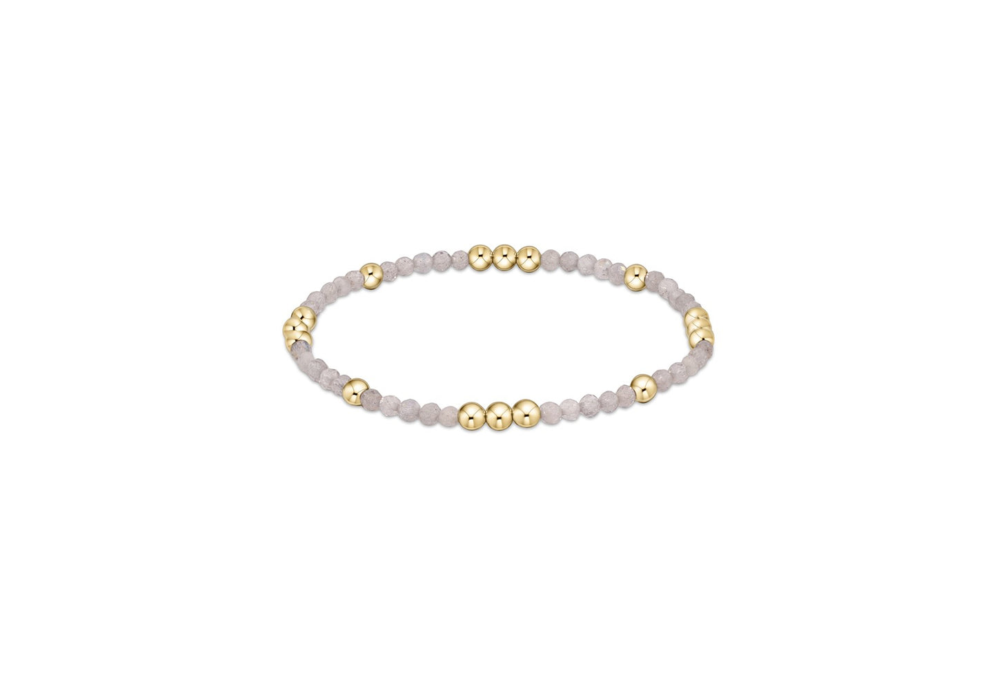 Worthy Pattern 3mm Bead Bracelet - Labradorite