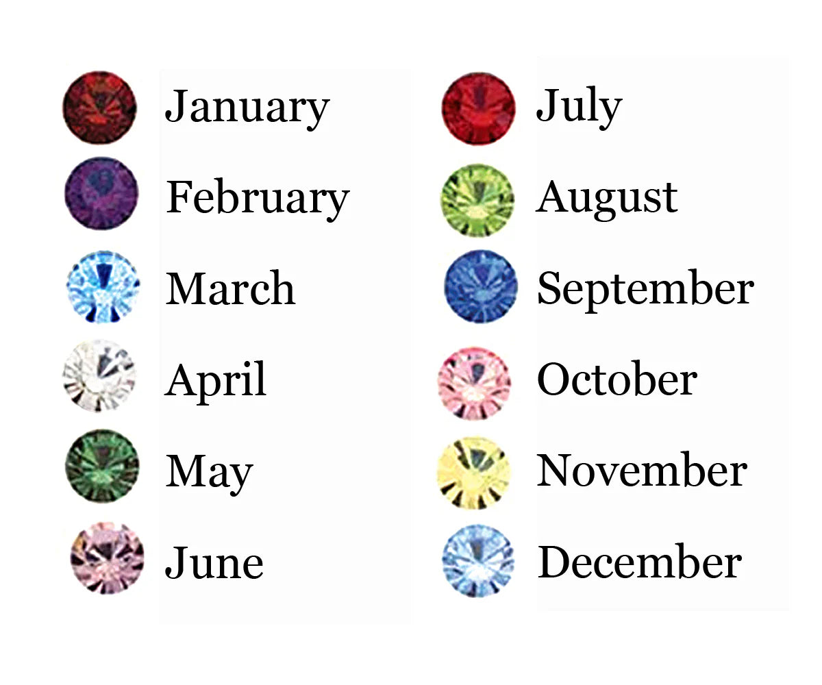Children's Sterling Silver Birthstone Rings