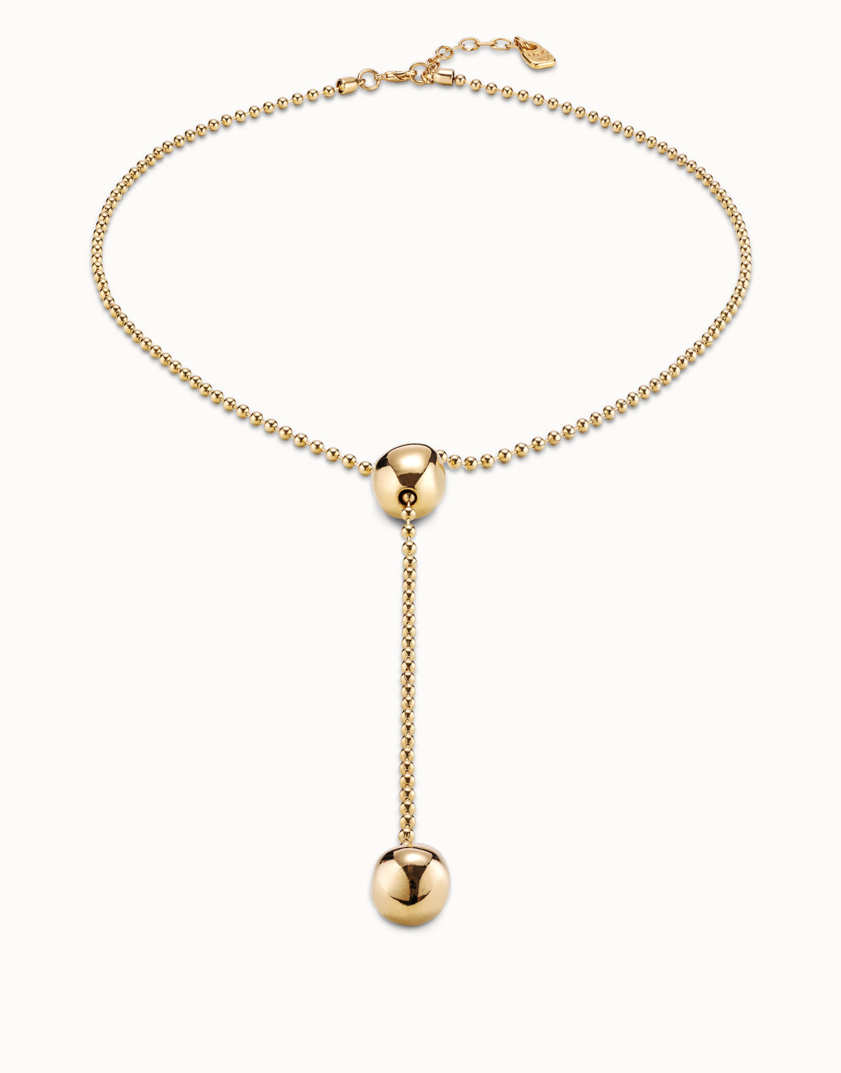 Lonely Planet - Long adjustable chain necklace - Gold