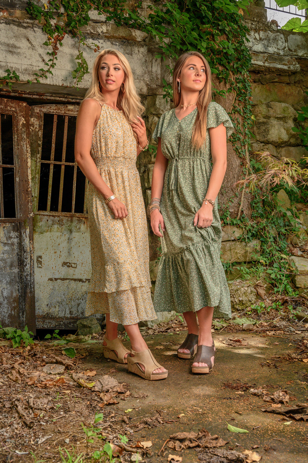 Carley Cork Wedges - Black