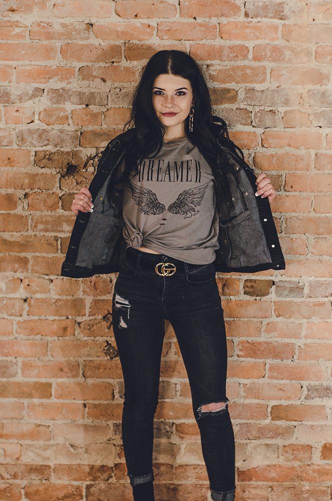 Dreamer Distressed Tee