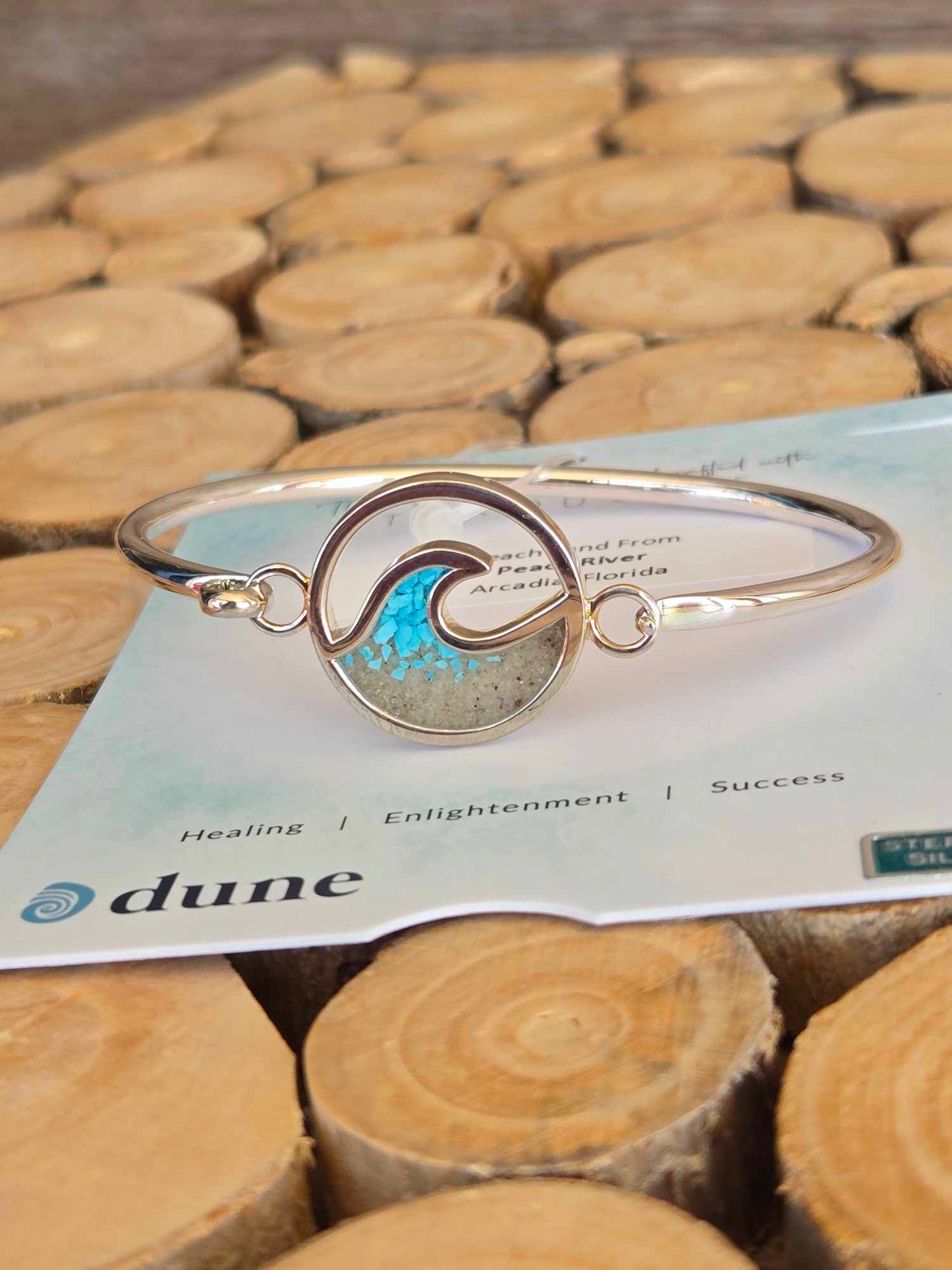 Cresting Wave bracelet - Turquoise Gradient