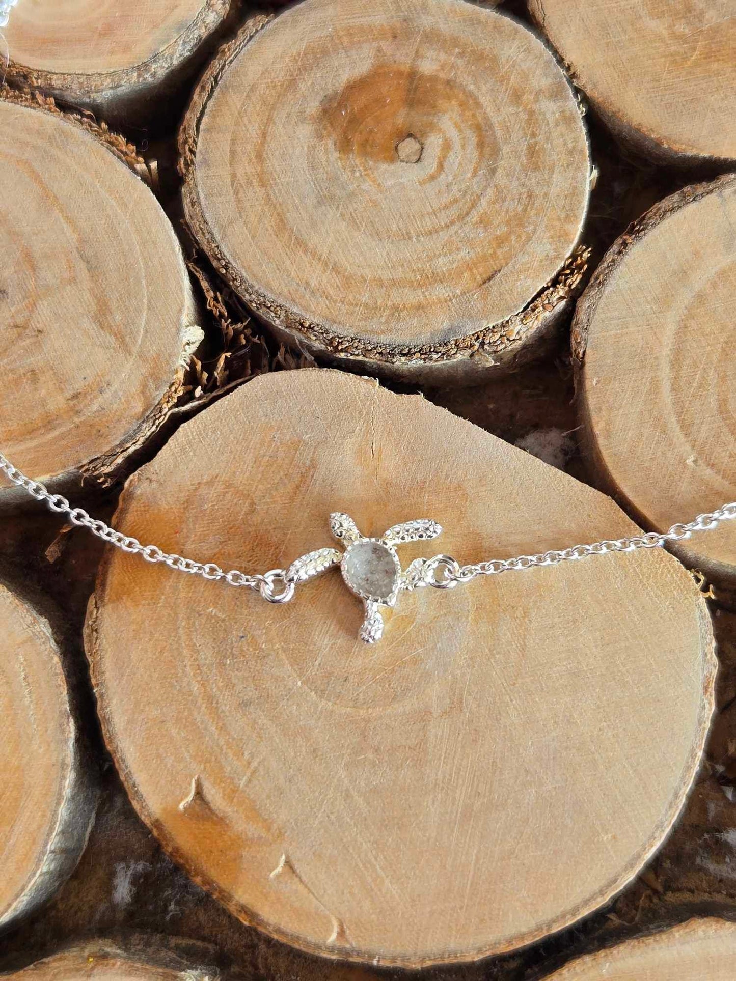 Delicate Dune Turtle Anklet
