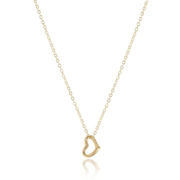 egirl 14" Necklace Gold - Love Small Gold Charm